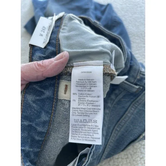 MADEWELL $148 The Curvy Perfect Vintage Wide-Leg Jeans Harvey Wash Size 26P - Picture 15 of 16